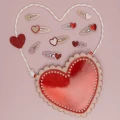 Zestaw spinek SCALLOPED HEART CLIC CLACS Mimi &amp; Lula