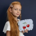 183004-10 Torebka STRIPED CHERRY BAG Mimi &amp; Lula