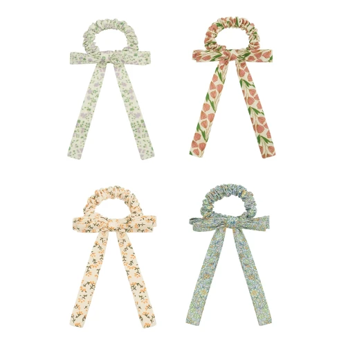 182030-23 Zestaw gumek do włosów z kokardami XL TULIP Mimi &amp; Lula