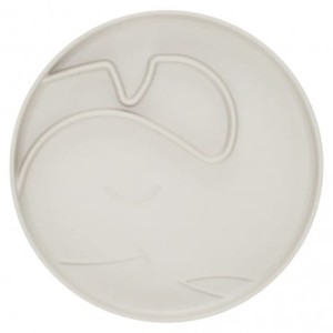 Talerz bambusowy CREAM wieloryb
