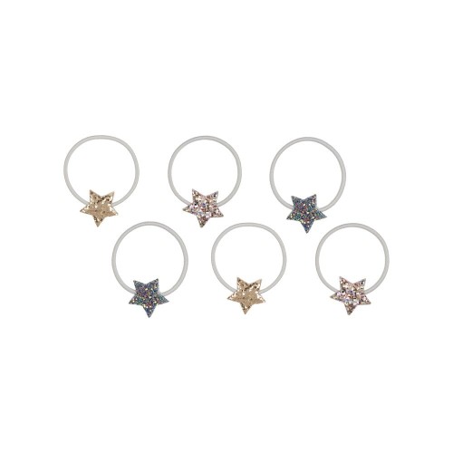 Zestaw gumek sparkle glitter stars