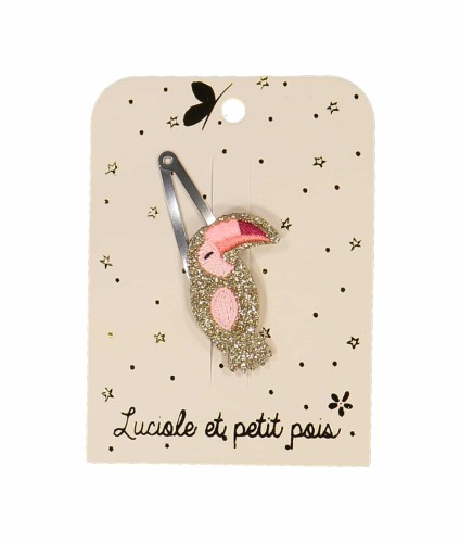 Haftowana spinka do włosów TUKAN