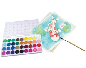 Pastelowe farby wodne 36 sztuk OOLY