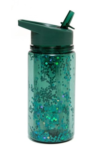Bidon salie green Glitter