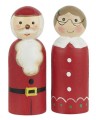 Drewniane figurki Santa &amp; Misses Claus Ib Laursen