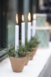 Gliniany świecznik/doniczka 7,5 cm Ib Laursen