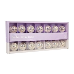 Lampki LED CONFETTI DOTS WHITE & SILVER  SUNNYLIFE