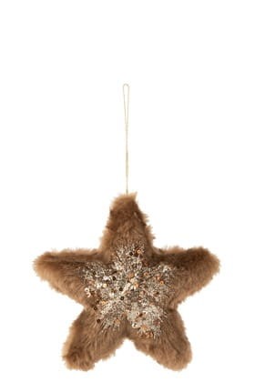 Zawieszka choinkowa POWDERY STAR 16 cm
