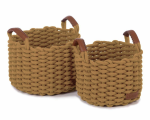 Zestaw  2 koszyków KORBO medium OCHER