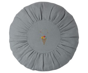 Poduszka haftowana ICE CREAM DUSTY BLUE 26 cm  Maileg  