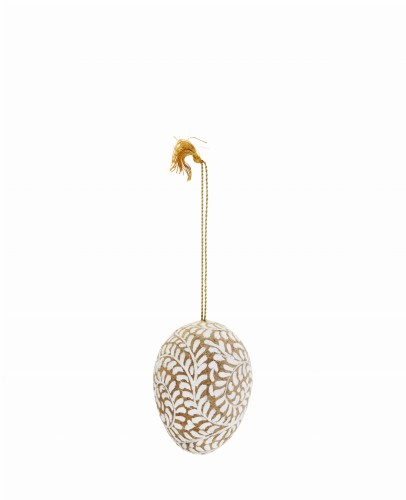 Dekoracyjna zawieszka 7 cm SAND WHITE