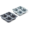 Silikonowe formy do pieczenia BLUE MIX Liewood