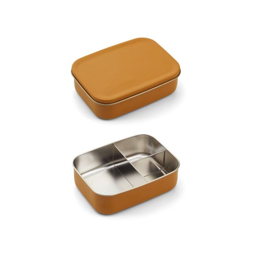 Stalowy lunchbox z przegordami MUSTARD Liewood