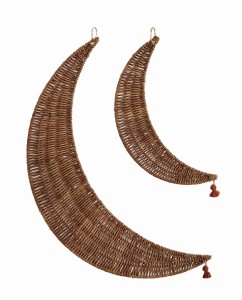 Dekoracja ścienna RATTAN MOONS 2 SZT Madam Stoltz