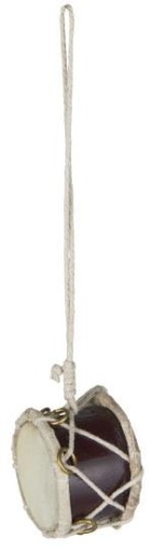 Dekoracyjna zawieszka bębenek DRUM DARK BROWN Ib Laursen