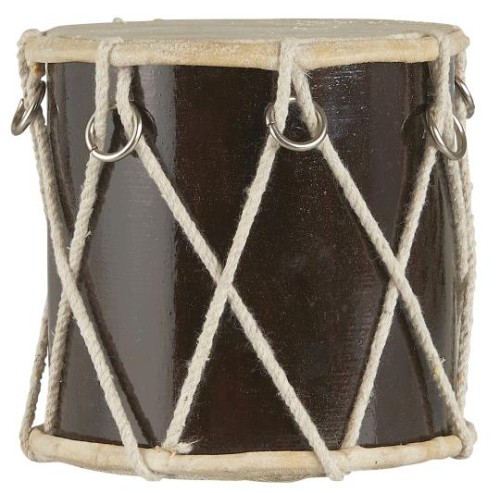 Dekoracyjny bębenek DARK BROWN średnica 12,5 cm Ib Laursen