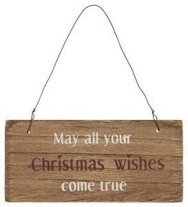 Drewniana dekoracja ścienna CHRISTMAS WISHES IB Laursen