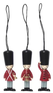 Drewniane zawieszki choinkowe GUARDS 3 szt Ib Laursen