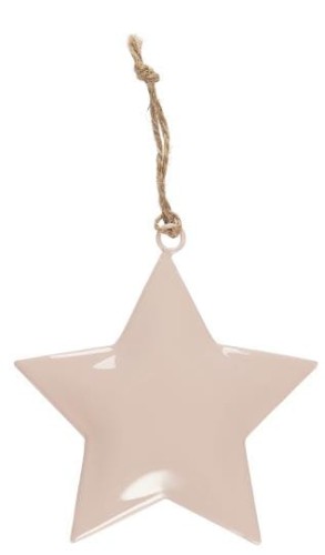 Dekoracyjna zawieszka choinkowa 10 x 10 cm POWDER PINK Ib Laursen