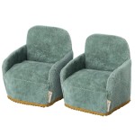 Zestaw 2 foteli dla myszek - 8 cm SEAGREEN