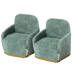 Zestaw 2 foteli dla myszek - 8 cm SEAGREEN