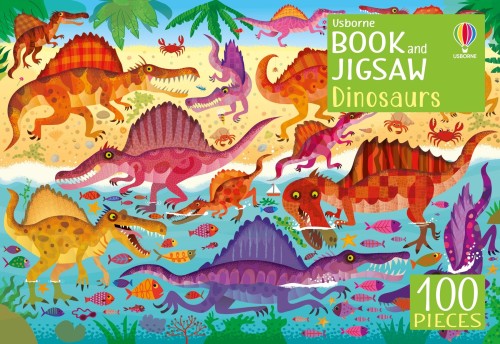 Puzzle 100 el z książką DINOSAUR BOOK
