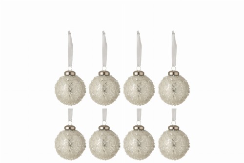 Zestaw 8 bombek PEARL