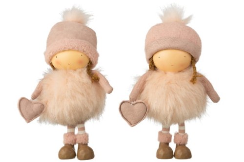 Dekoracja świąteczna WINTER GIRL 32 cm