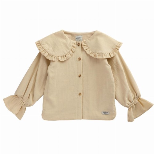 Koszula z szerokim kołnierzem BLOEM VINTAGE CREAM Donsje