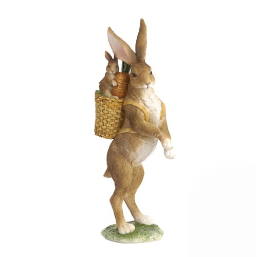 Wielkanocny zając z marchewkami 35 cm