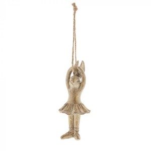 Zawieszka wielkanocna SEMINA BALLERINA LIGHT GOLD RABBIT 10 cm Lene Bjerre 