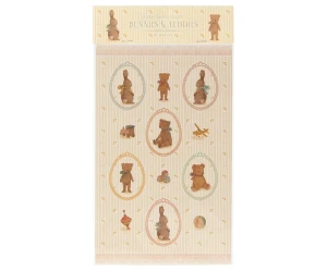 Zestaw naklejek 24 szt Bunnies and Teddies Maileg