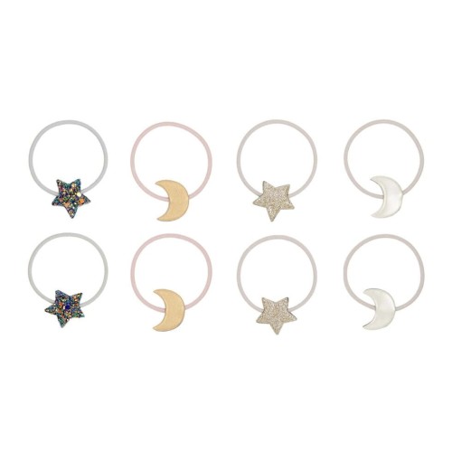 Zestaw gumek STAR &amp; MOON CLIPS