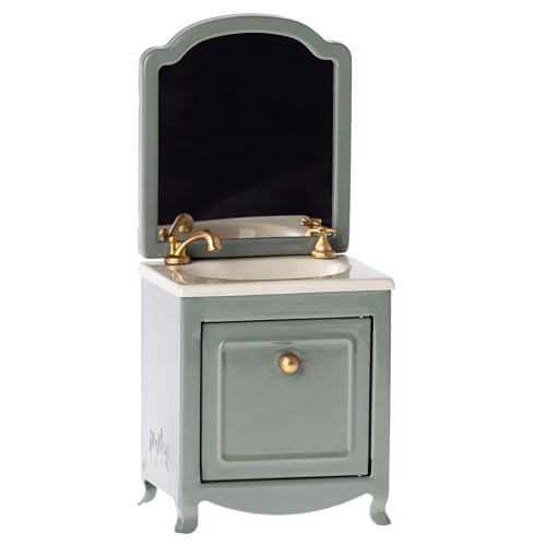 Metalowa umywalka z lustrem DARK MINT Maileg