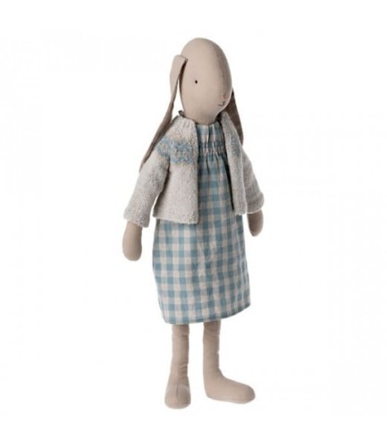Króliczka CHECKED DRESS 62 CM Maileg