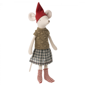 Myszka CHRISTMAS MOUSE GIRL 33 cm Maileg 