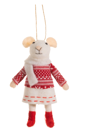 Dekoracja świąteczna na choinkę MYSZKA GIRL