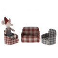 Fotel dla myszek 8 cm DUSTY CHECK