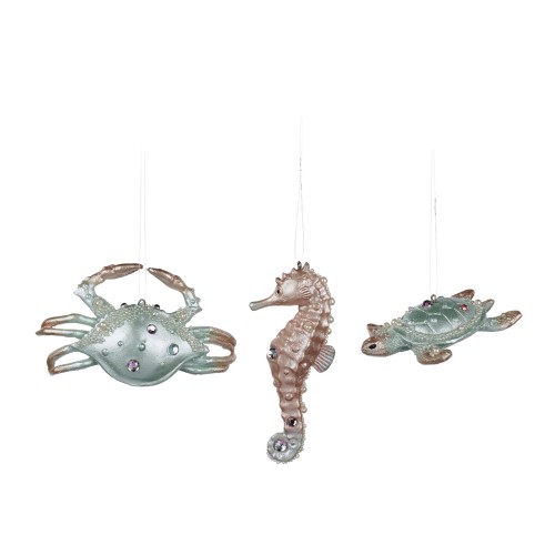 Zawieszka choinkowa CRAB/TURTLE/SEAHORSE