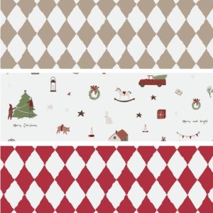 Zestaw 3 rolek x 5 m papieru MERRY CHRISTMAS Ib Laursen 