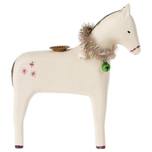 Drewniany świecznik HORSE SMALL Maileg 