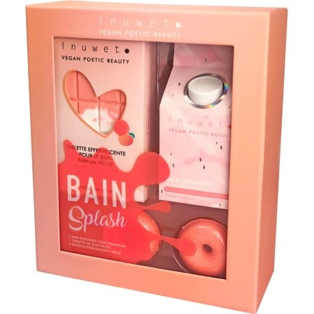 Brzoskwiniowy zestaw kąpielowy BAIN SPLASH INUWET