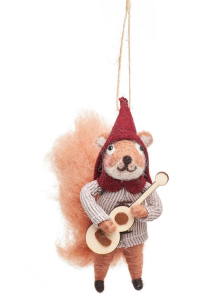 Dekoracja choinkowa CAROLLING SQUIRREL