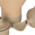 Zestaw silikonowych butelek do musu SHELL/BLUSH Konges Slojd