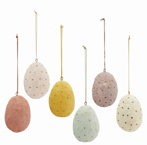 Zestaw  6 pastelowych zawieszek MADAM STOLTZ