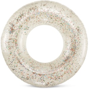 Koło do pływania GRANDE TRANSPARENT CREAM 100 cm Konges Slojd