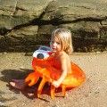 Koło do pływania SEA CREATURE ORANGE Sunnylife