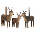 Drewniany świecznik REINDEER MEDIUM Maileg