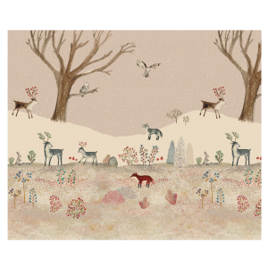 Dekoracyjny papier rolka WINTER WONDERLAND 10 m Maileg 