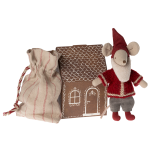 Myszka SANTA MOUSE w piernikowym domku Maileg
